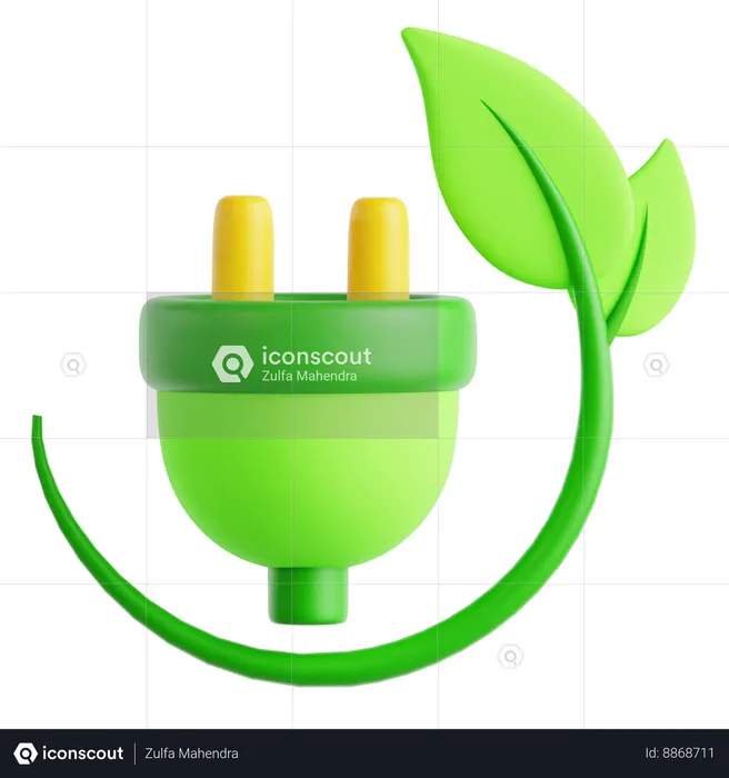 Green Energy  3D Icon