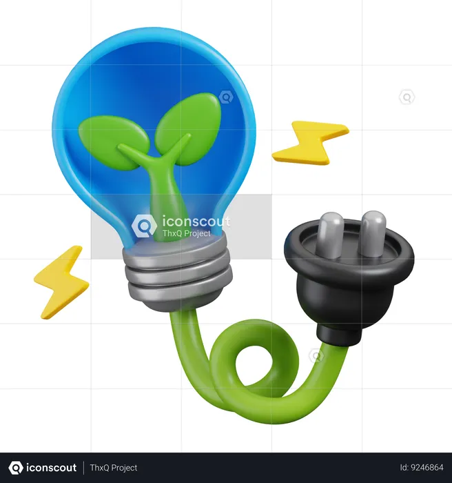 Green Energy  3D Icon