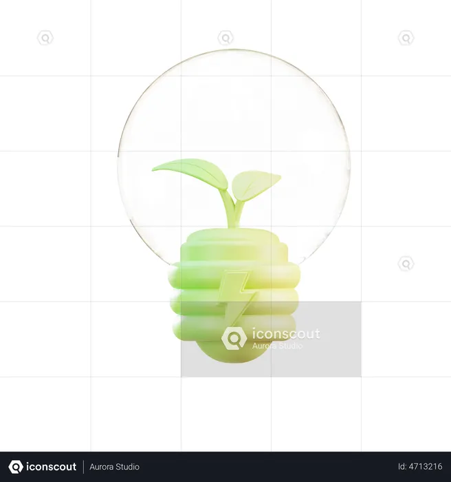 Green Energy  3D Illustration