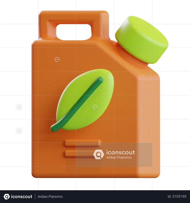 Green Fuel  3D Illustration