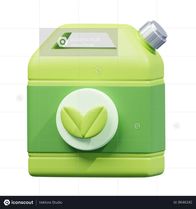 Green Fuel  3D Icon