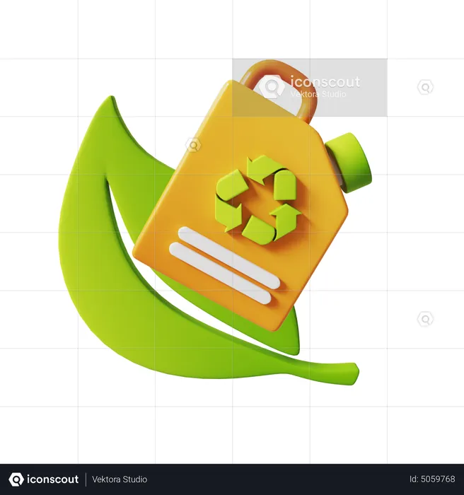 Green Fuel  3D Icon