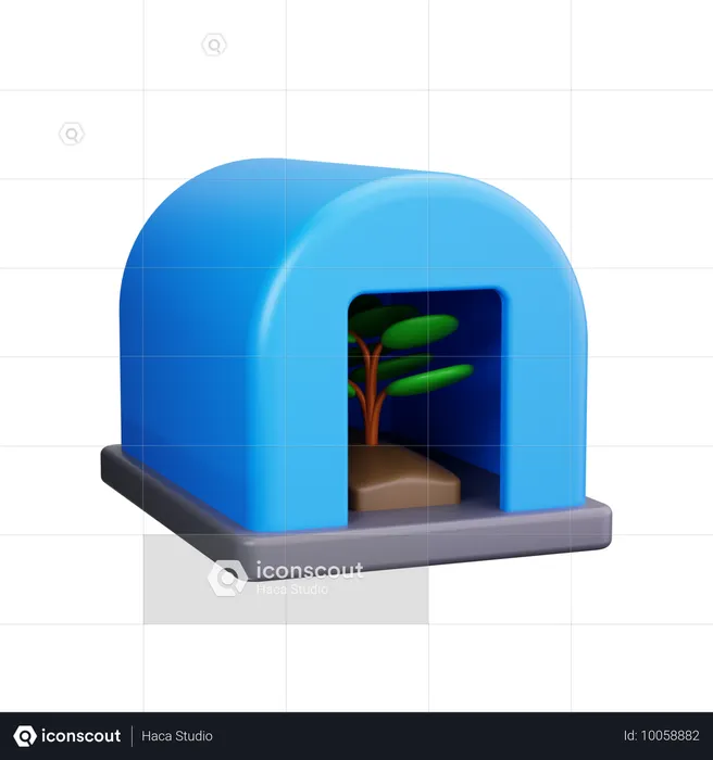 グリーンハウス  3D Icon