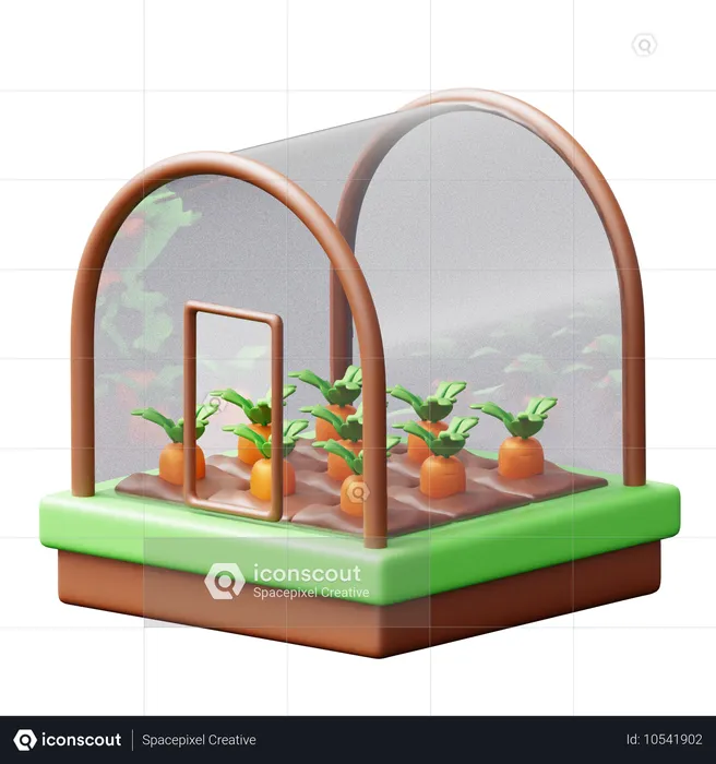 Green House  3D Icon