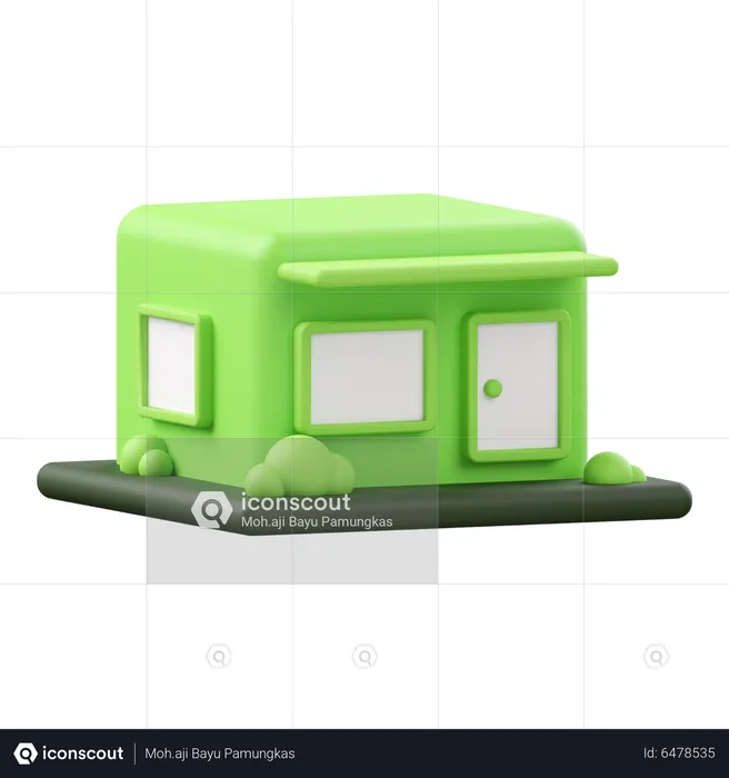 Green House  3D Icon