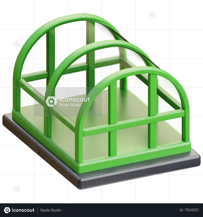 Green House  3D Icon