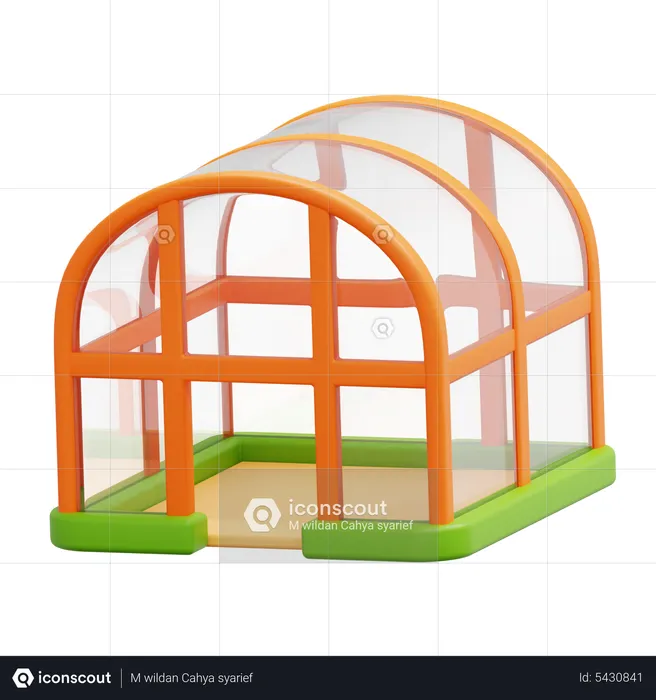 Green House  3D Icon