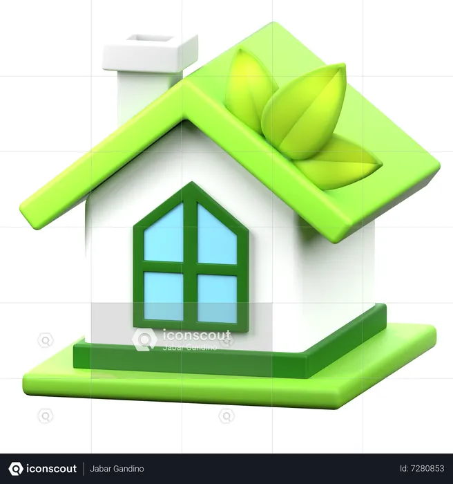 Green House  3D Icon