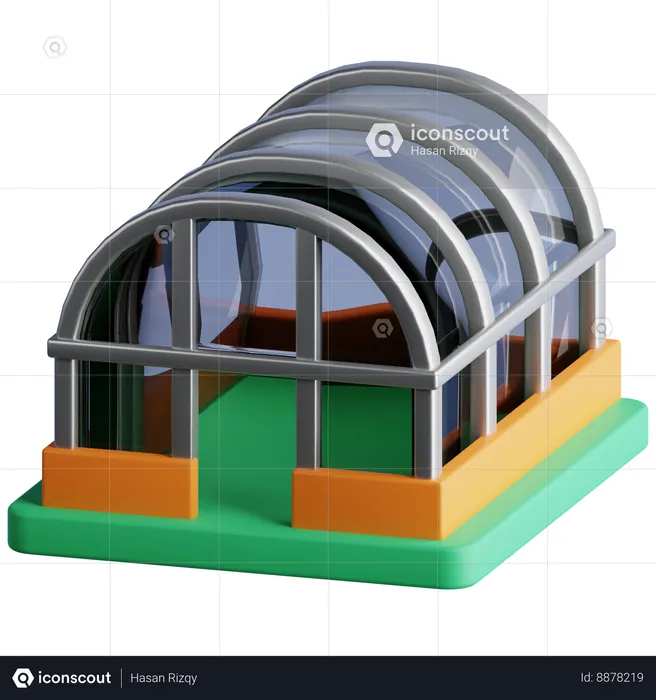 Green House  3D Icon