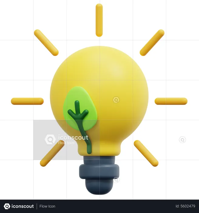 Green Idea  3D Icon