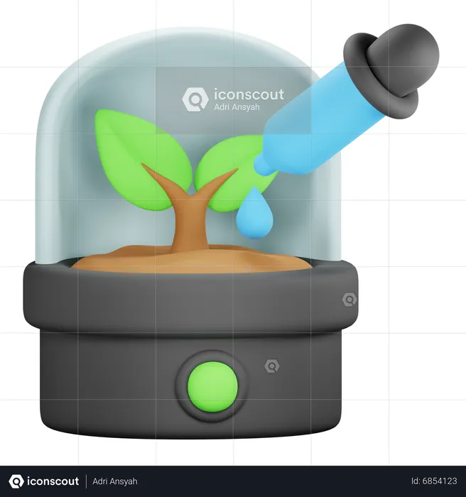 Green Lab  3D Icon