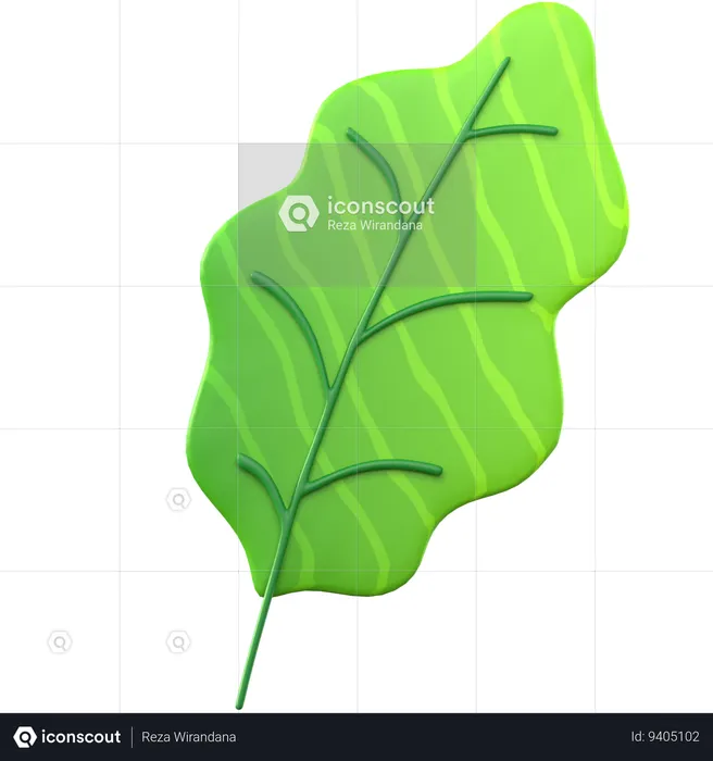 Green Leaf  3D Icon