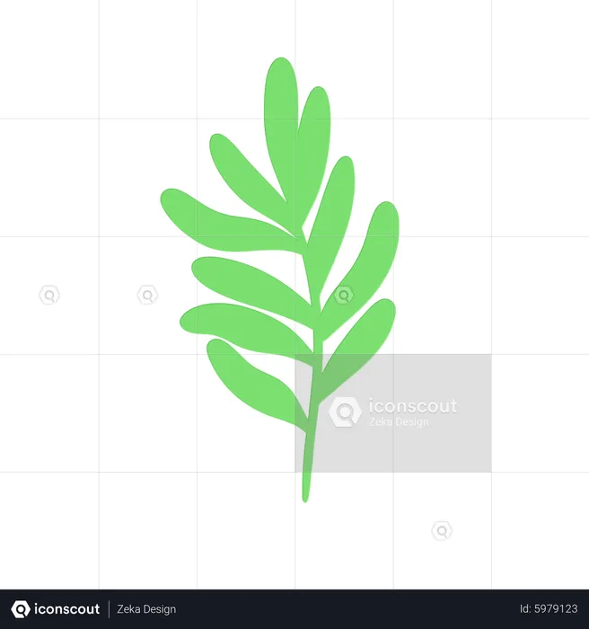 Green Leaf  3D Icon