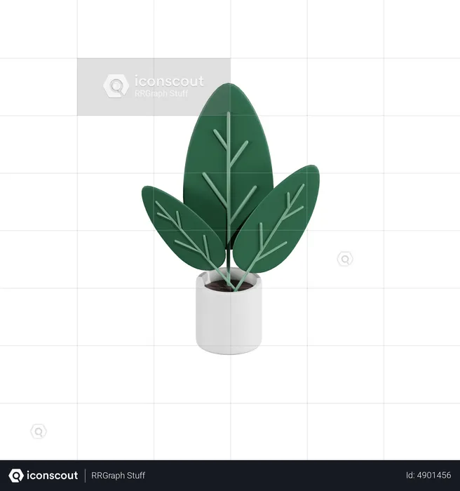 Green Plant  3D Icon