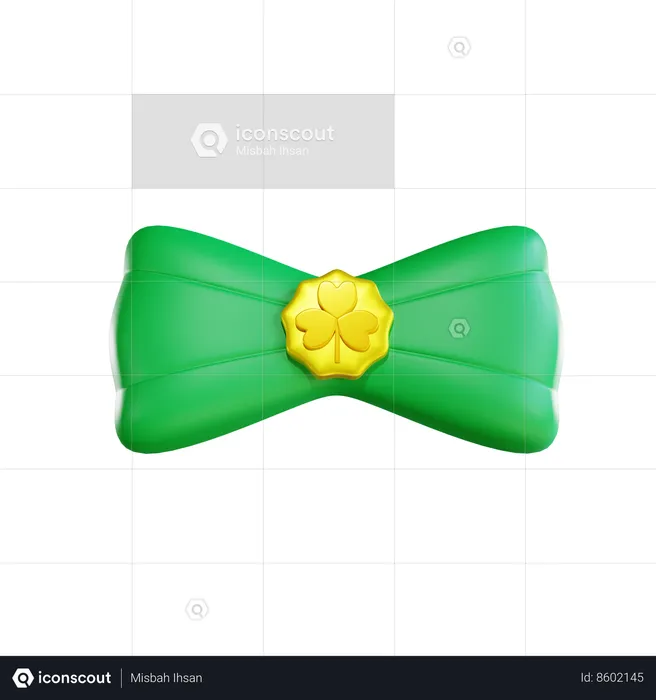 Green Tie  3D Icon