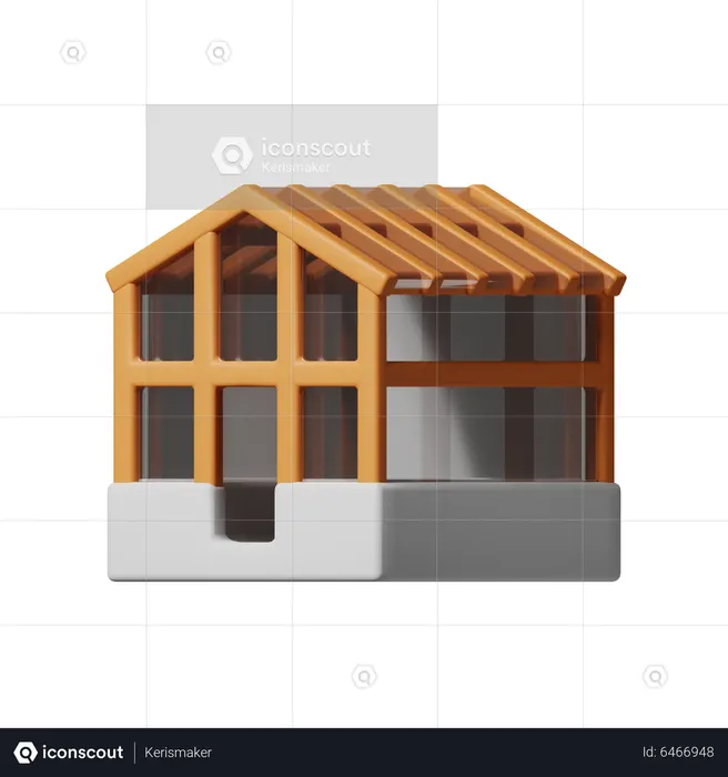 Greenhouse  3D Icon