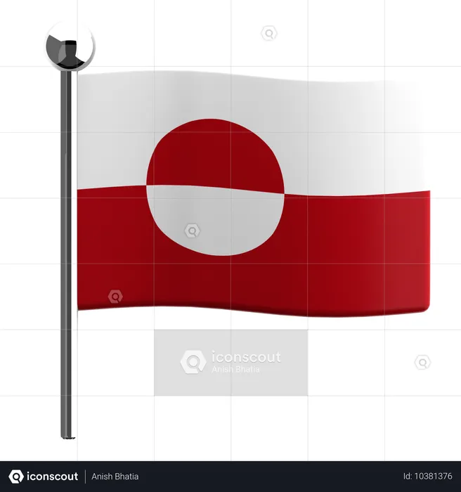 グリーンランド Flag 3D Icon