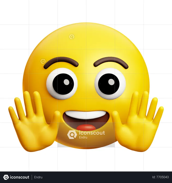 Greeting Emoji 3D Icon
