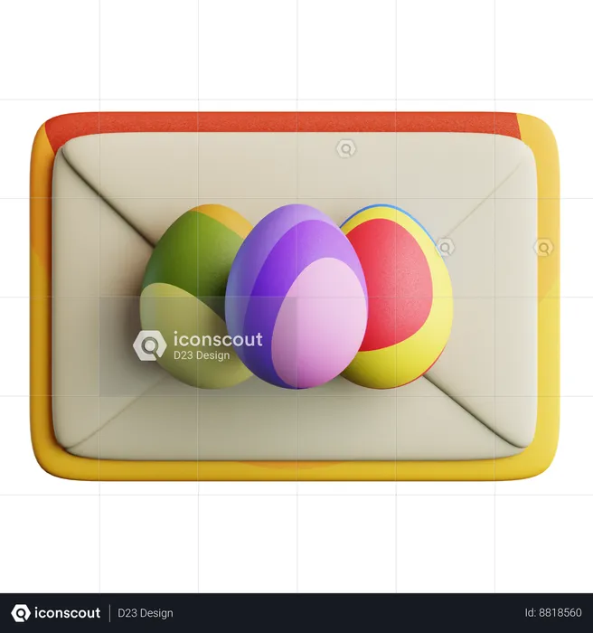 Greeting Card Invitation  3D Icon