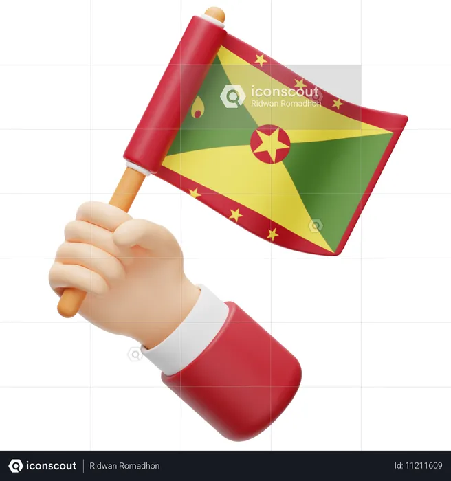 Grenada Flag Flag 3D Icon