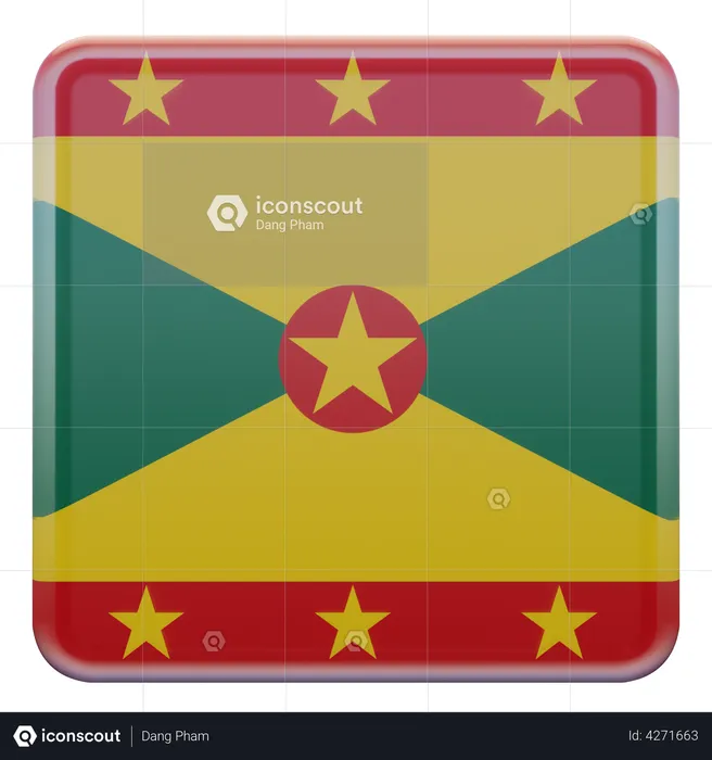 Grenada Flag Flag 3D Illustration