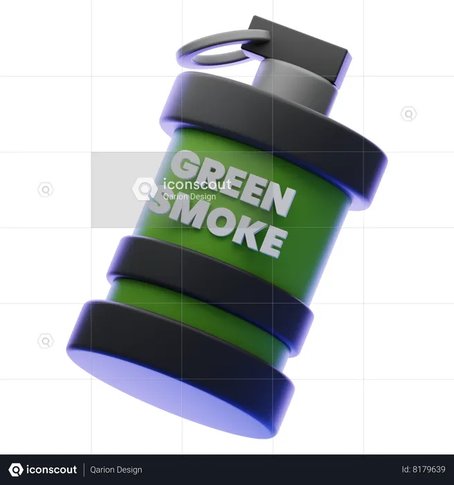 Grenade fumigène  3D Icon