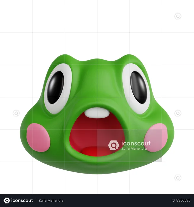 Grenouille Emoji 3D Icon