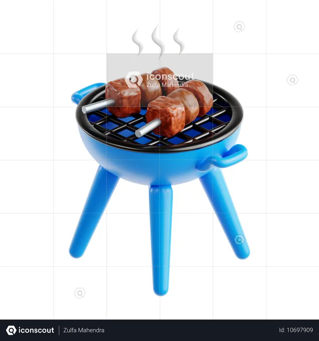 Grill  3D Icon