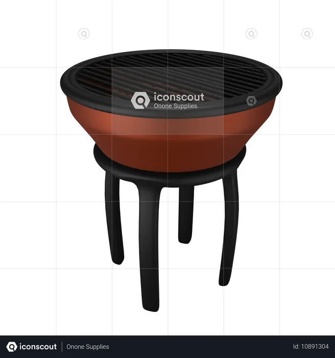 Grill  3D Icon