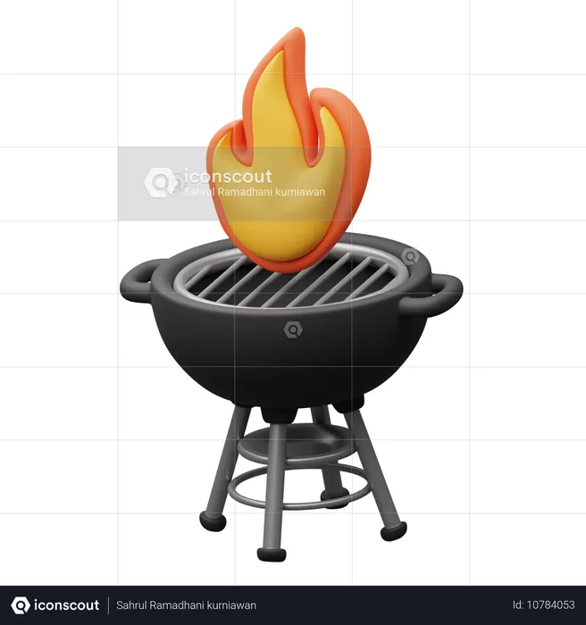 Grill  3D Icon