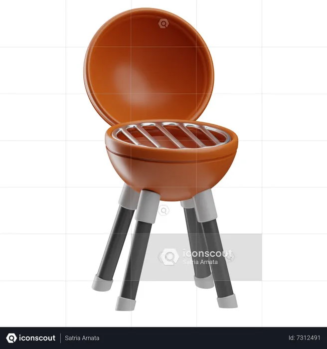 Grill  3D Icon