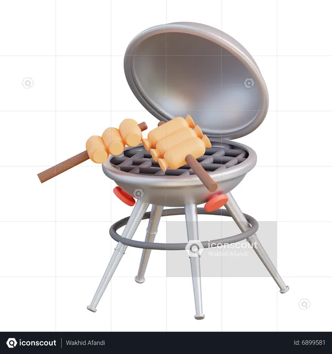 Grill  3D Icon