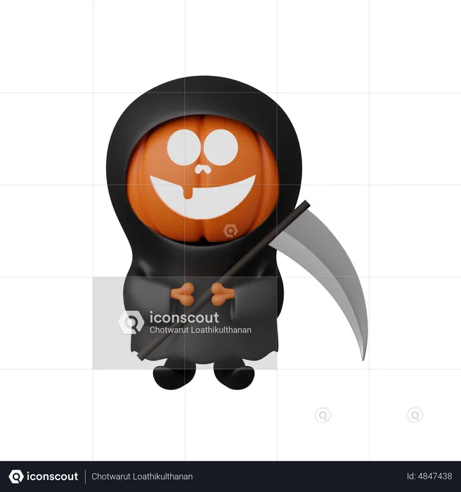 Grim Reaper  3D Icon