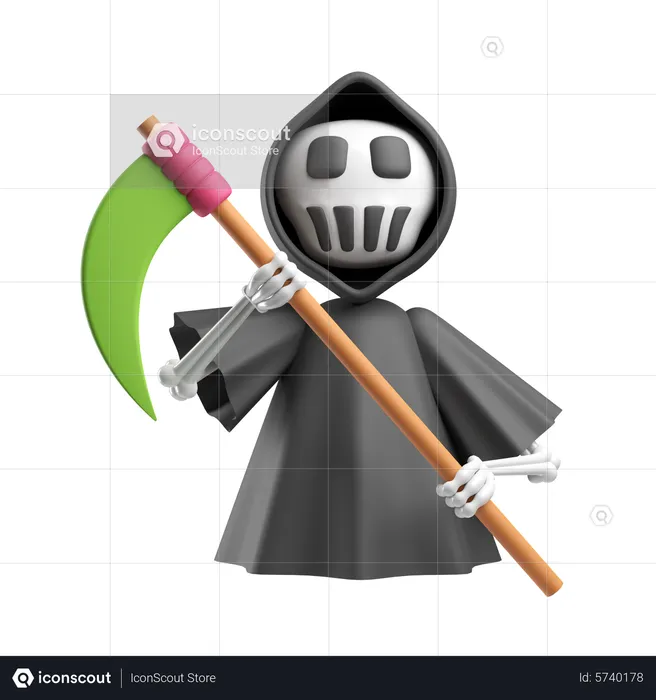 Grim Reaper 3D Icon download in PNG, OBJ or Blend format