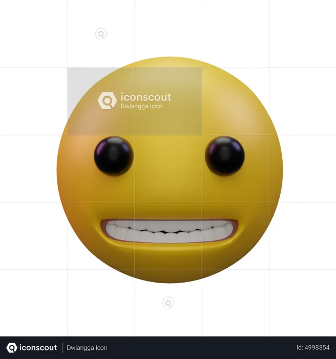 Grimacing Emoji 3D Icon