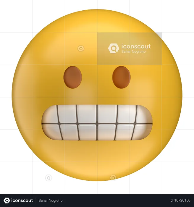 Grimacing Emoji Emoji 3D Icon