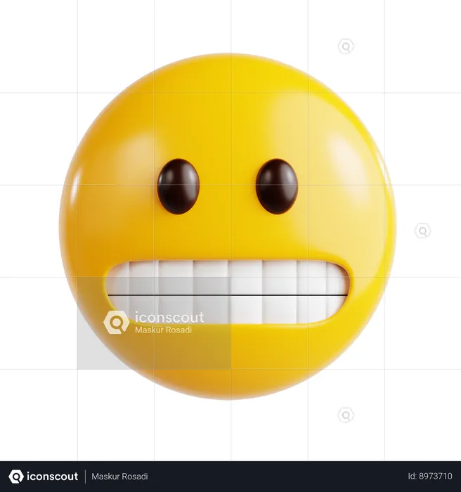 Grimacing Face Emoji Emoji 3D Icon