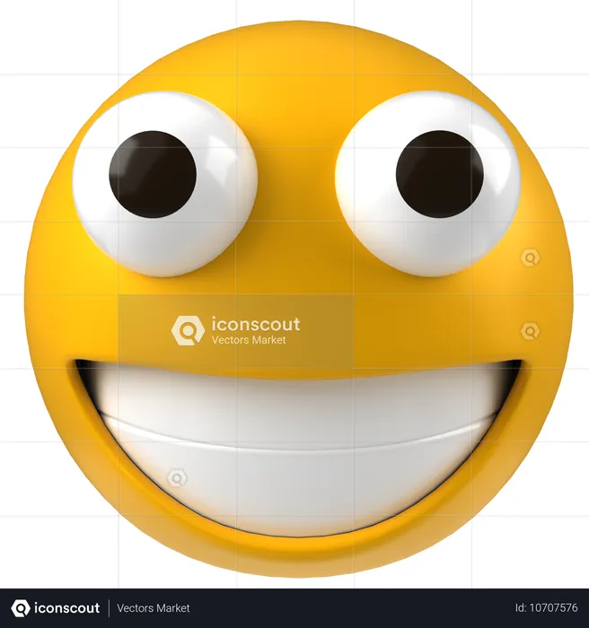 Grin  3D Icon