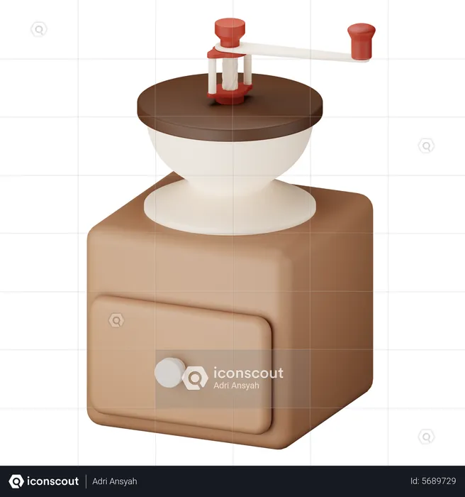 Grinder Coffee  3D Icon