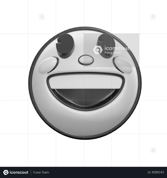 Grinning Emoji 3D Icon