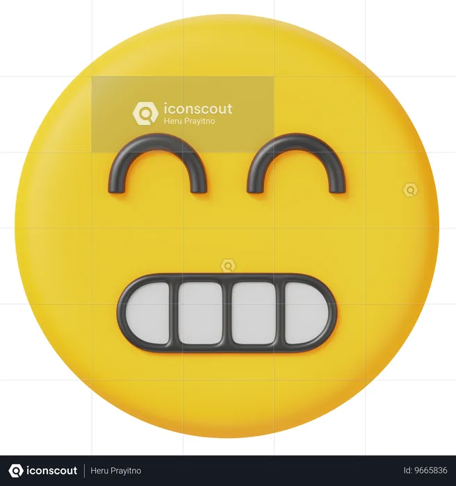 ニヤニヤ Emoji 3D Icon