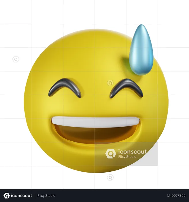 Grinning Emoji 3D Icon