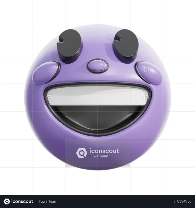 Grinning Emoji 3D Icon