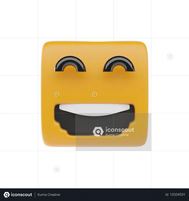 ニヤニヤ顔 Emoji 3D Icon