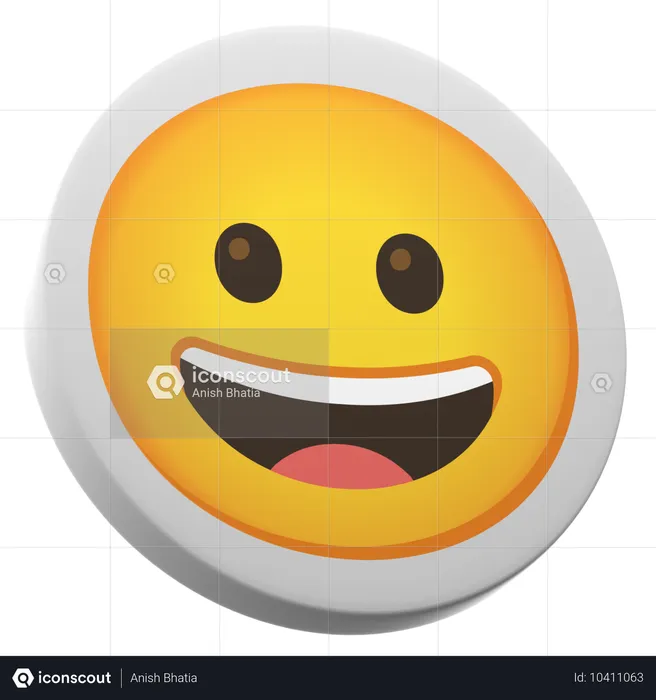 ニヤニヤ顔 Emoji 3D Icon