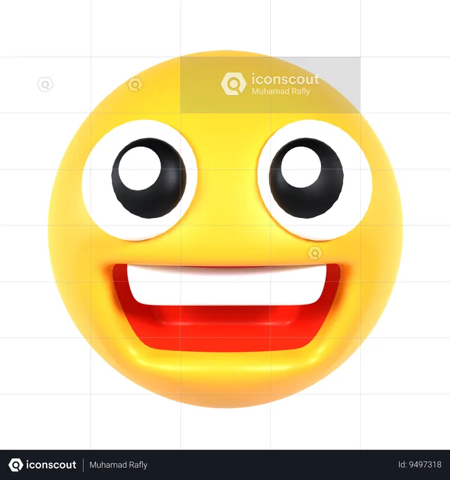 Grinning Face Emoji 3D Icon