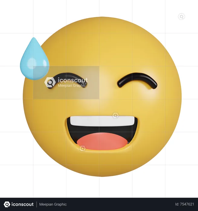 Grinsend Emoji 3D Icon