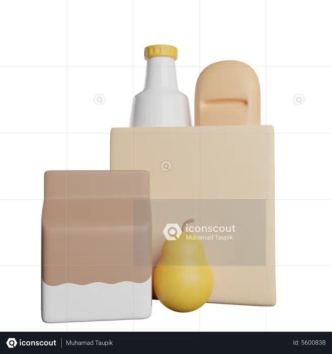 Groceries  3D Icon