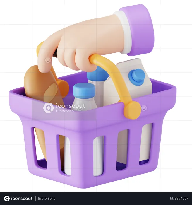 Groceries  3D Icon