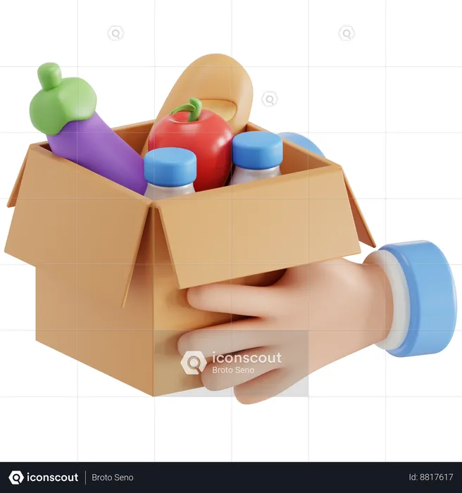 Grocery delivery  3D Icon